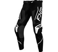FXR Podium Relay Pantalones de motocross, Negro/Blanco, Talla 30