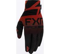 FXR Pro-Fit Lite Guantes de motocross, negro-rojo, tamaño L para Hombres
