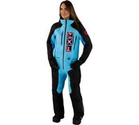 FXR Recruit F.A.S.T. Insulated Damas One Piece Traje de moto de nieve, negro/azul, Talla 12