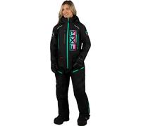FXR Recruit F.A.S.T. Insulated Damas One Piece Traje de moto de nieve, negro/multicolor, Talla 4