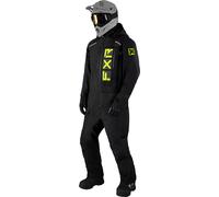 FXR Recruit Lite 2023 Traje de moto de nieve de una pieza, negro-amarillo, tamaño S