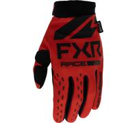 FXR Reflex 2023 Guantes de motocross juvenil, negro-rojo, tamaño XL