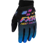 FXR Reflex 2023 Guantes de motocross, rosa-azul, tamaño XL para Hombres