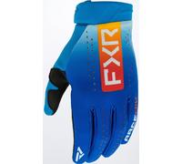FXR Reflex Guantes de motocross, azul-naranja, tamaño XL para Hombres