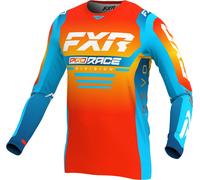 FXR Revo 2024 Maillot de motocross, azul-naranja, tamaño XS para Hombres