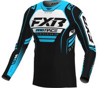 FXR Revo Alpha Maillot de motocross, negro/azul/blanco, Talla 2XL