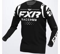 FXR Revo RaceDiv Maillot de Motocross, Negro/Blanco, Talla 3XL