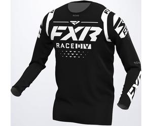 FXR Revo RaceDiv Maillot de Motocross, Negro/Blanco, Talla 3XL