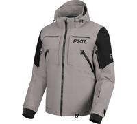 FXR Ridge Pro Trilaminate 2025 Chaqueta para motos de nieve, Gris claro/negro, Talla XXL