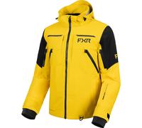 FXR Ridge Pro Trilaminate 2025 Chaqueta para motos de nieve, negro-amarillo, tamaño L para Hombres