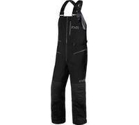 FXR Ridge Pro Trilaminate 2025 Pantalones con tirantes para motos de nieve, negro, Talla S
