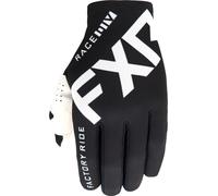 FXR Slip-On Lite MX Gear Guantes de Motocross, Negro/Blanco, Talla 2XL