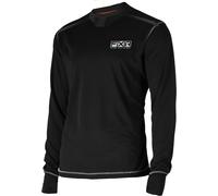 FXR Vapour Merino Camisa funcional Longsleeve, negro, tamaño S para Hombres