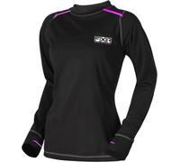 FXR Vapour Merino Lady Camisa funcional de manga larga, negro-rosa, tamaño M para Mujer