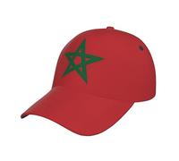 Fxuyyok Bonita gorra de béisbol con bandera retro para mujeres y hombres, plegable, para verano, viajes, playa, sol, Bandera de Marruecos _S001, Talla única