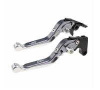 FXVBG Embrague Palancas De Freno Y Embrague Pivotantes Ajustables Para Motocicleta Para Para Wolverine 450 (2006-2010)(Silver)