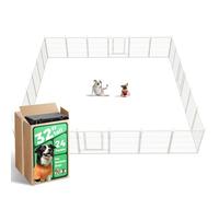fxw Caño para perros para interior, jardín, autocaravana, camping, 80 cm, 24 paneles para perros pequeños y medianos, color blanco, patentado