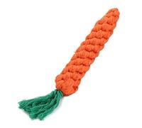 fxwtich Accesorios para perros Mascota Perro Cachorro Forma de Zanahoria Cuerda Molar Limpieza Dientes Entrenamiento Juguete Mordedor
