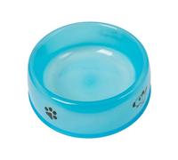 fxwtich Alimentador de agua para alimentos para mascotas, alimentador de agua, impresión de dibujos animados transparente, sin olor, construcción resistente, borde liso, tienda de agua, forma redonda,