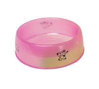 fxwtich Alimentador de agua para alimentos para mascotas, alimentador de agua, impresión de dibujos animados transparente, sin olor, construcción resistente, borde liso, tienda de agua, forma redonda,