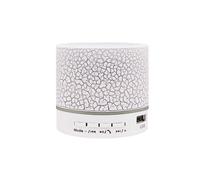 fxwtich Altavoz Bluetooth largo tiempo de espera práctico colorido mini grieta Bluetooth altavoz A9 blanco