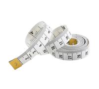 fxwtich Cinta métrica suave, doble escala, regla flexible para pérdida de peso, medición médica, alta precisión, resistente al desgaste, fácil de doblar, amplia aplicación, color blanco