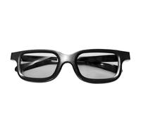 fxwtich Gafas 3D compactas, prácticas, reutilizables, polarizadas, para ver películas, televisión, amplia compatibilidad, convenientes, color negro