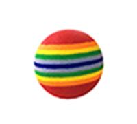 fxwtich Juguete Mordedor de Bola Interactiva con Diseño de Rayas Arcoíris para Perros