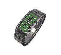 fxwtich Reloj digital de aspecto fresco, reloj de pulsera de lectura transparente para hombre con correa cómoda, duradera, pantalla de fuente grande, diseño preciso de esfera de tiempo, Negro -, 3,
