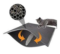 FXxswey - Alfombra de cama para gatos, plegable, doble capa, impermeable, gato, alimentador, alfombra de protección del suelo y alfombra fácil de limpiar (40 x 50 cm)