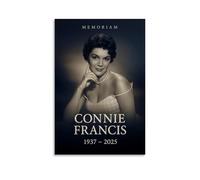 FXZFDCD Lienzo decorativo de Connie Francis con diseño de cantante legendario y famoso cantante para pared, póster decorativo para dormitorio, 20 x 30 cm, estilo sin marco