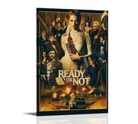 FXZFDCD Lienzo decorativo para pared con texto "Ready Or Not Retro Movie And Amazing TV Series" (40 x 60 cm), estilo marco