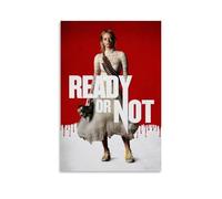 FXZFDCD Lienzo decorativo para pared con texto "Ready Or Not Retro Movie And Amazing TV Series" (40 x 60 cm), estilo sin marco