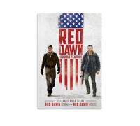 FXZFDCD Póster decorativo para pared, diseño de película retro y increíble serie de televisión de Red Dawn, 60 x 90 cm, estilo sin marco
