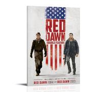 FXZFDCD Póster decorativo para pared, diseño de película retro y serie de televisión de Red Dawn, 50 x 75 cm, estilo marco