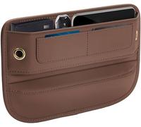 FXZNB Organizador Coche Asiento, Car Leather Holder Gap Bag, Caja de Almacenamiento para Asiento, para McLaren Artura 2021-2025.,Brown