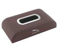 FXZNB Portapañuelos para Coche Portapañuelos para Coche Caja Porta pañuelos para el Respaldo del Asiento, para Jaguar I-Pace、S-Type.,Brown