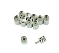 Fxzqgnh 10 Piezas Broche de Magnético Terminal Conector de Brazalete Cierre para Collar Y Hallazgo de Joyería en Latón Antidesgaste Ligereza Única Ad, tal como se describe, 4 mm
