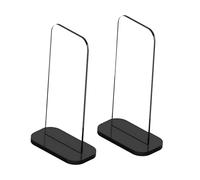 Fxzqgnh 2 Piezas Soporte Acrílico para Guantes de Boxeo Exhibidor Vertical para Guantes Deportivos Organizador de Guantes Firmados Base Gruesa para Autógrafos, Negro Y Claro