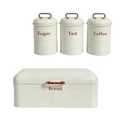 Fxzqgnh 4 Pieces Juego Caja Panificadora Asas Dorado Rosado Caja Panificadora Tapas Redondeadas Recipientes Metal Cocina