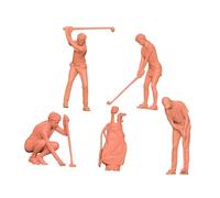 Fxzqgnh 5 Piezas Figuras Miniatura Accesorios Mini Modelos Escala 1 87 Figuras Unpainted Escenografía Diorama Resina Colección Miniatura Detallada