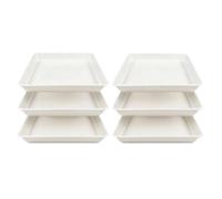 Fxzqgnh 6 Piezas Pavimentación Fácil o Formas Resisn para Jardineros, Jardín, Patio, Blanco