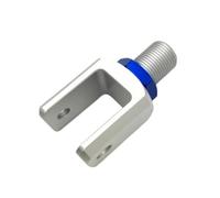 Fxzqgnh Adaptador Amortiguador con Horquilla en Ángulo Adaptador Amortiguador Metálico Herraje para Motocicletas, Plata, Apertura De 20 Mm