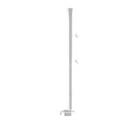 Fxzqgnh Alimentador de Acuario Tubo de Vidrio Transparente Plato para Comida Instalación Práctica Diseño Abierto para Peces Camarones Cangrejos Reptiles, 45CM