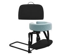 Fxzqgnh Almohada Masaje Cama Soporte Facial Ergonómico con Espuma Viscoelástica Ajustable Y Base Estable Adecuada para Recuperación Ocular Relajación, Azul con Bandeja, tal como se describe