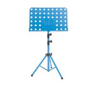 Fxzqgnh Atril para Partituras Soporte para Libros Musicales Altura Regulable Portátil Panel Giratorio Acero Carbono Base Antideslizante Apto para Músicos Escu, Azul