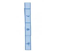 Fxzqgnh Banda Elástica Tela para y Pilates, Correa Estiramiento con Secciones Numeradas para Ejercicio y Entrenamiento, Azul, 8 ajustes