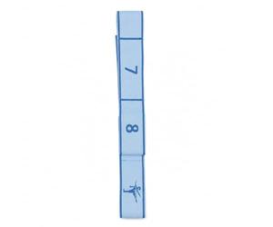 Fxzqgnh Banda Elástica Tela para y Pilates, Correa Estiramiento con Secciones Numeradas para Ejercicio y Entrenamiento, Azul, 8 ajustes