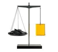 Fxzqgnh Báscula corativa corativa Dorado Báscula Mesa Metálico Escultura para Oficina, Recibidor, Balanza De Estilo C
