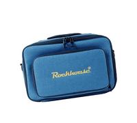 Fxzqgnh Bolsa para Pedales de Efectos de Guitarra, Estuche de Almacenamiento para Pedalera con Correa para El Hombro E Interior Forrado de Terciopelo para Esc, Azul, S